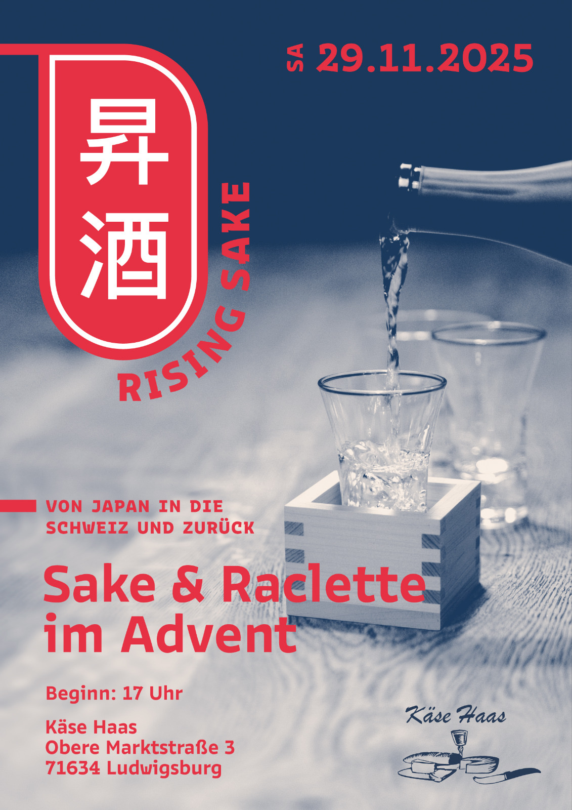 Flyer Sake & Raclette im Advent